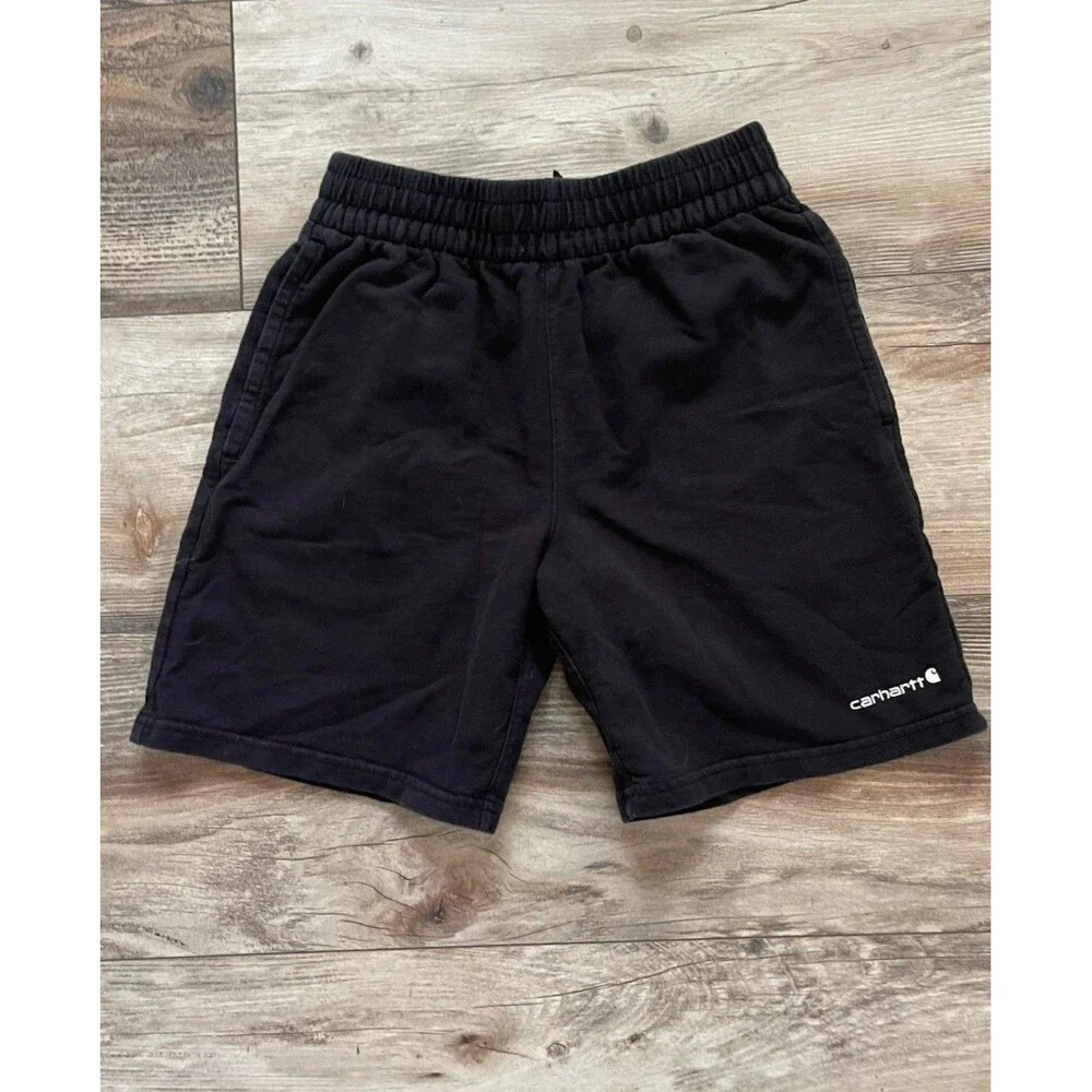 NWT Carhartt Rugged Flex Ripstop Work Shorts Size 8/10 Black Drawstring